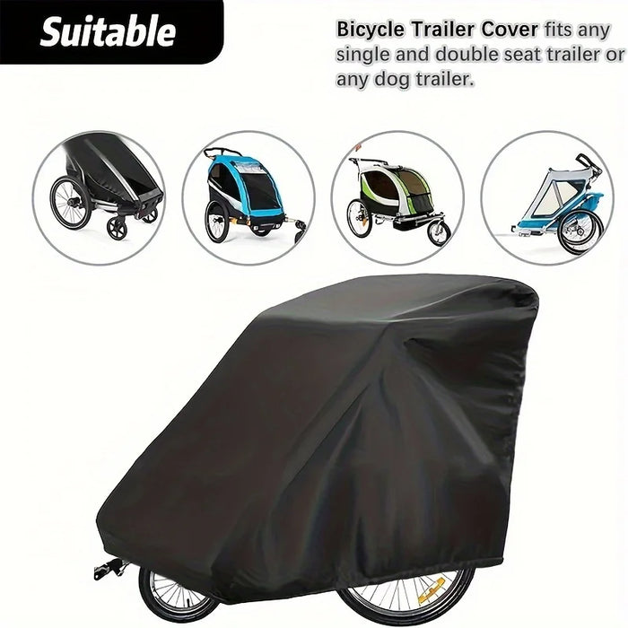 Waterproof Bicycle Trailer Cover With Sun Protection 140 X 84 X 100 Cm