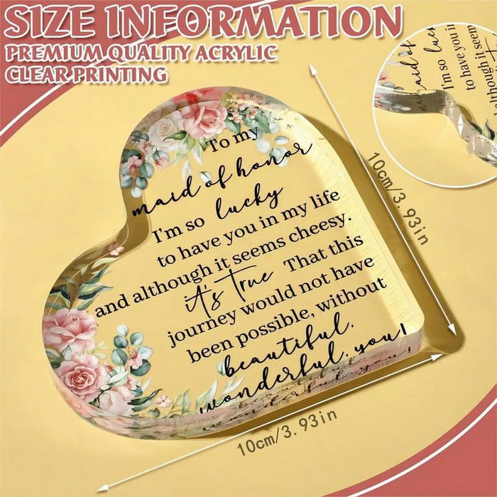 Charming Maid Of Honor Gift For Bride's Party