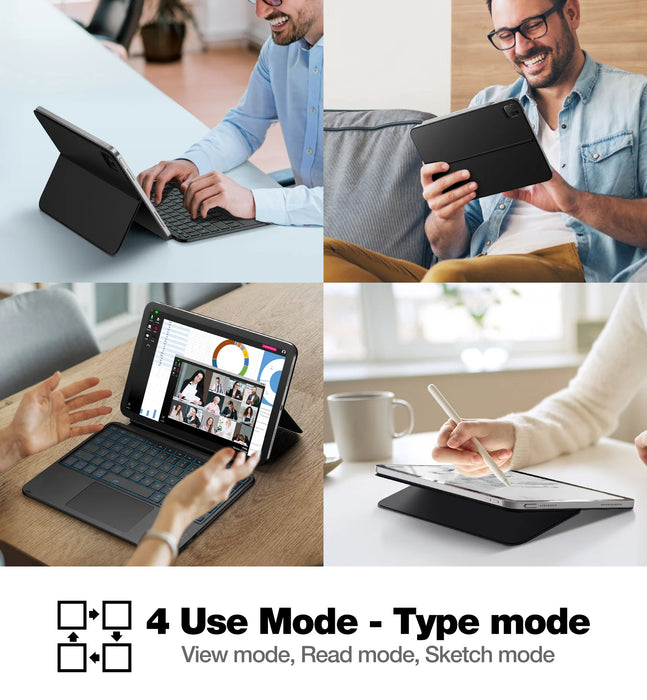 For Ipad Air 5 / 4 10.9" Ipad Pro 11" 4Th / 3Rd / 2Nd / 1St Gen Keyboard Case