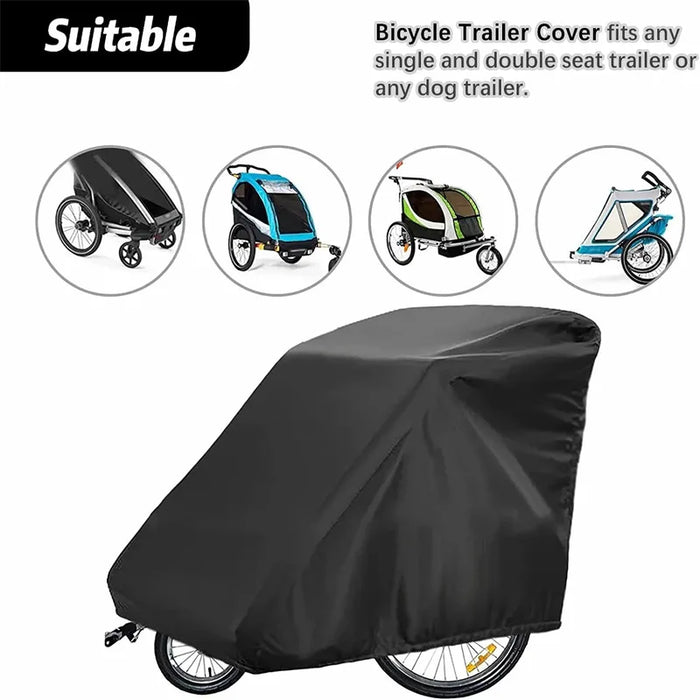 Outdoor Bike Trailer Cover 140 X 84 X 100Cm
