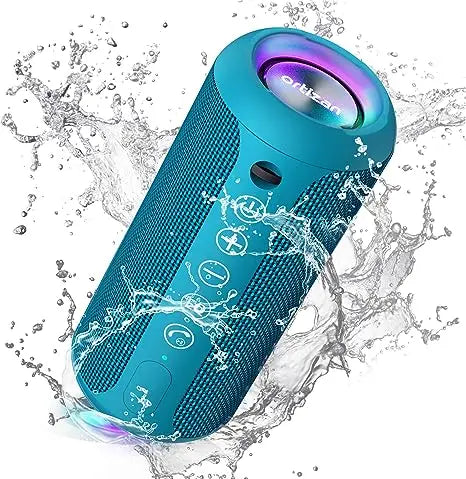 Waterproof Bluetooth Speakers Bass Boost Rgb Lights 30H Playtime