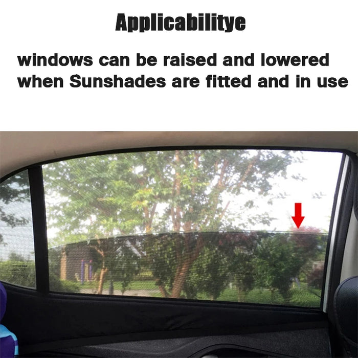 Universal Car Sun Shade Curtain Rear Window Uv Protection Visor