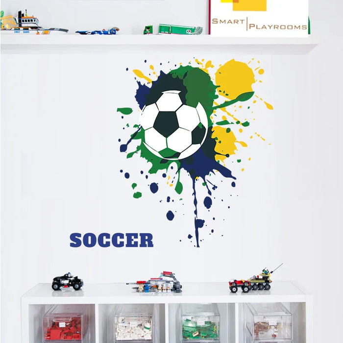 Football Game Wall Sticker For Home Decor