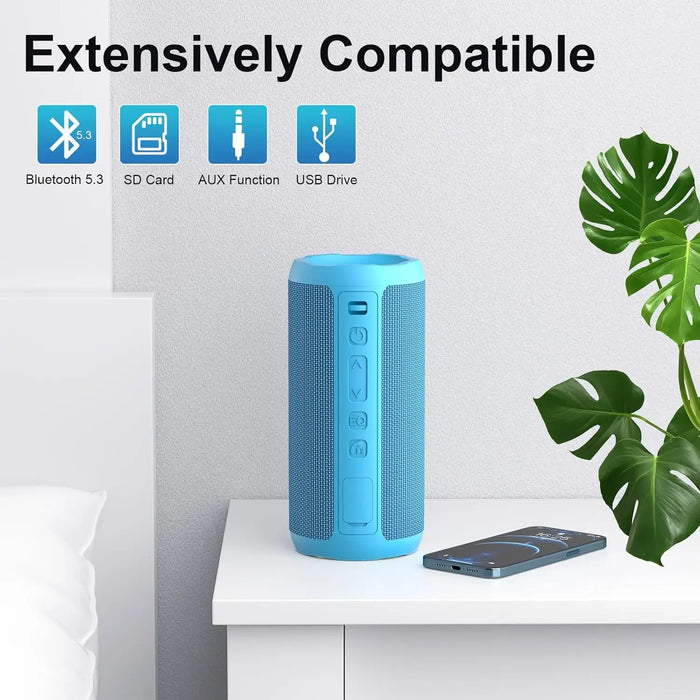 Waterproof Bluetooth Speaker For Camping Colourful Lights