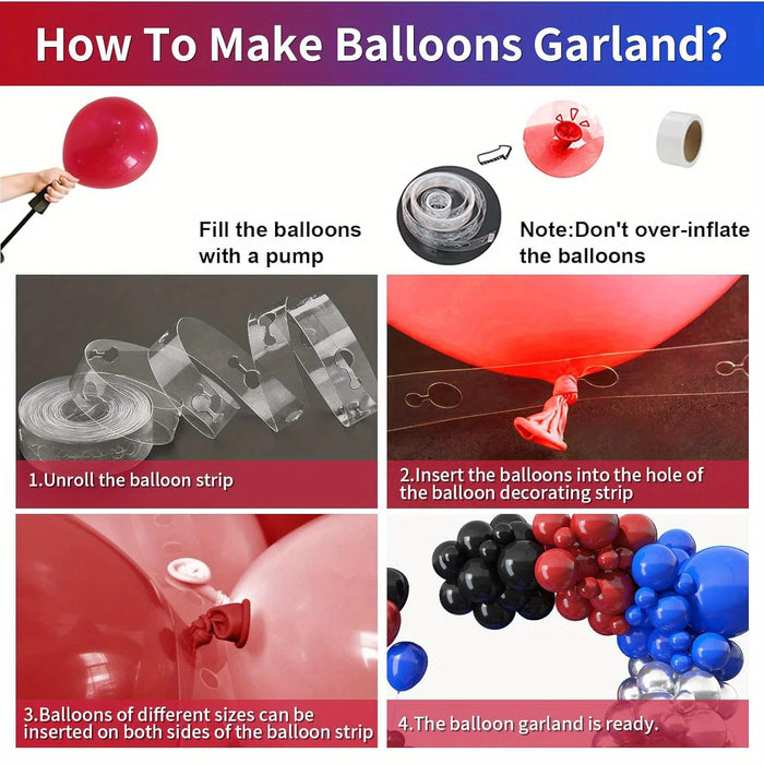 147Pcs Pirate Party Balloon Garland Set Suitable For Birthday Parties Baptisms Bachelorette Parties And Other Decorations