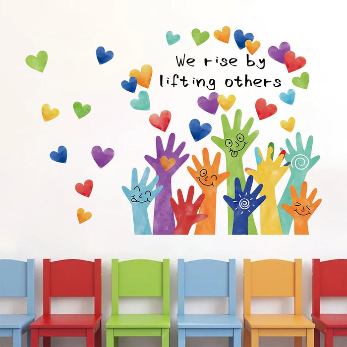 Colourful Love Doodle Wall Stickers For Kids Room Decor