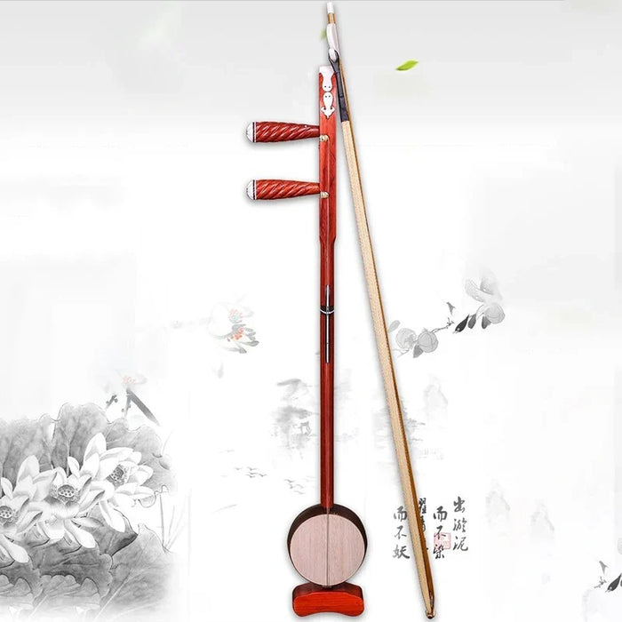 Traditional 2 String Wooden Erhu For Adults