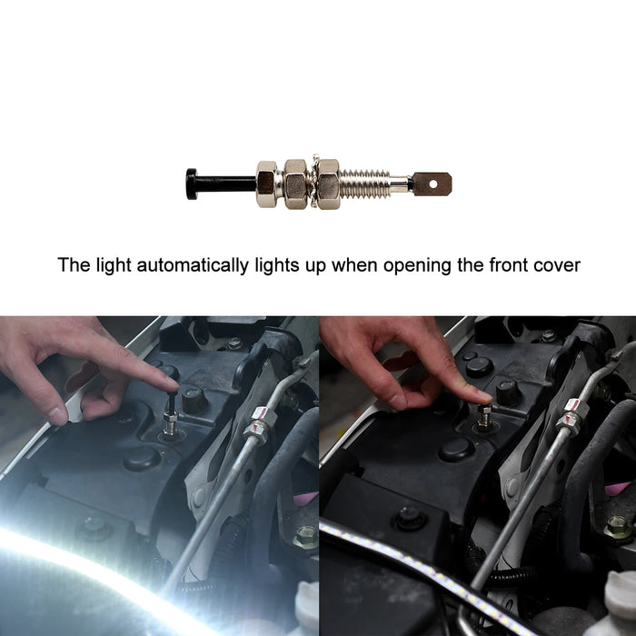 Waterproof 2-In-1 Car Led Under Hood Work Light Kit Fits Any Vehicle 12V
