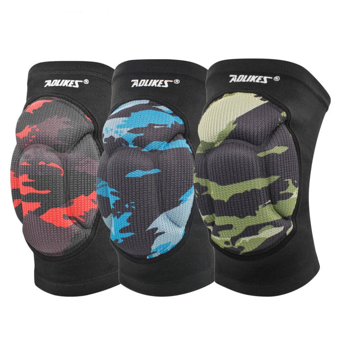 Pair of Thick Sponge Knee Pads Non Slip Basketball & Volleyball Support