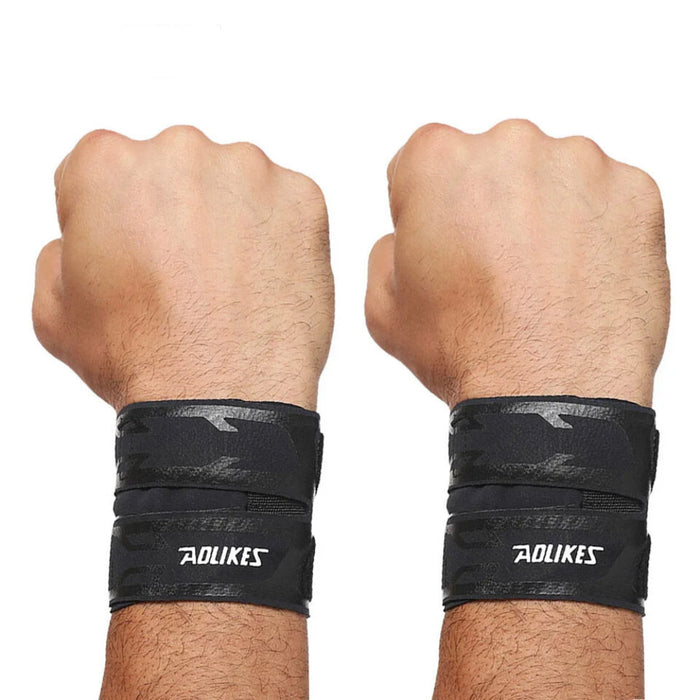 Fitness Wrist Compression Wraps Support For Weightlifting Basketball Tennis Pain Relief