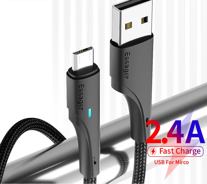 Micro Usb Cable Fast Charging Data Cable For Xiaomi Realme Redmi Note Samsung Mobile Phone Charger Cord Micro Usb Wire