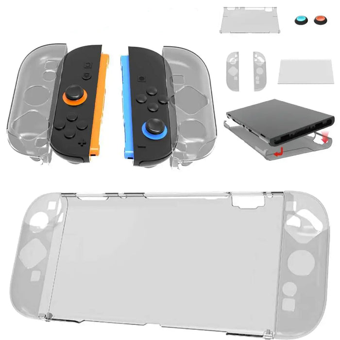 Transparent Case Shell For Switch 2 Detachable Protective Case Cover Anti-Fall Protective Sleeve For Switch 2 Game Accessories