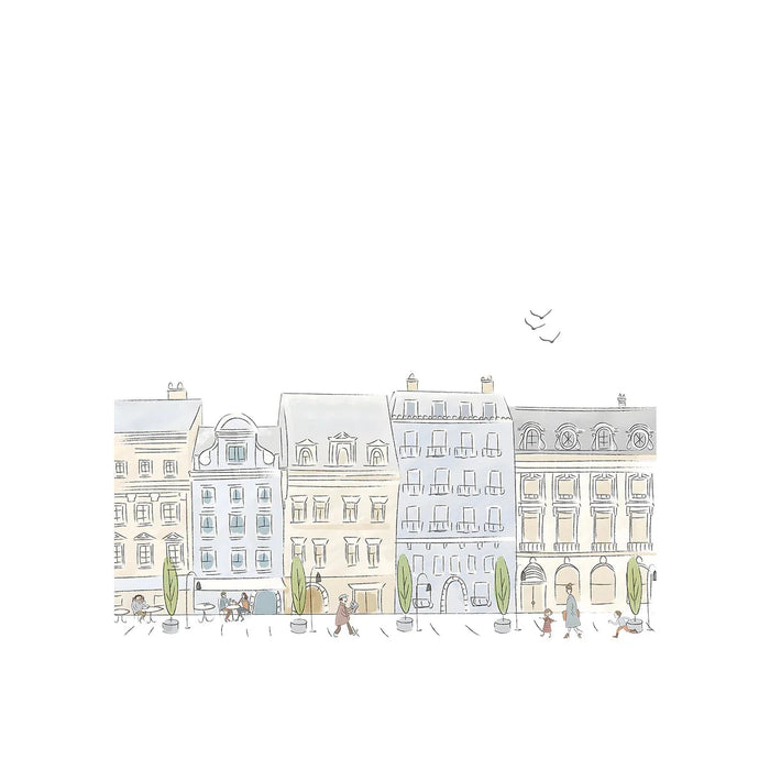 Cartoon City Street Wall Stickers For Home Decor