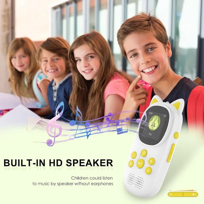 32Gb Bluetooth Mp3 Player For Kids Hd Speaker Voice Record Pedometer