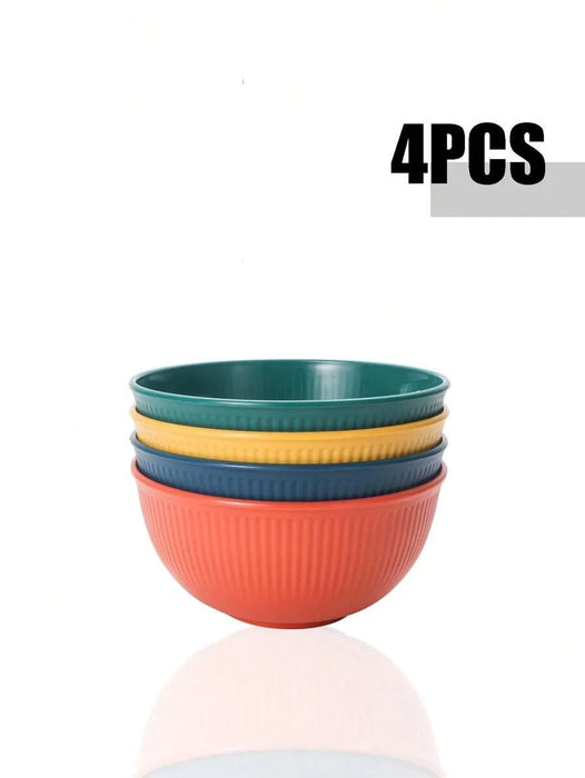 4 / 11 Piece Reusable Plastic Bowls For Camping And Picnics Microwave And Dishwasher Safe