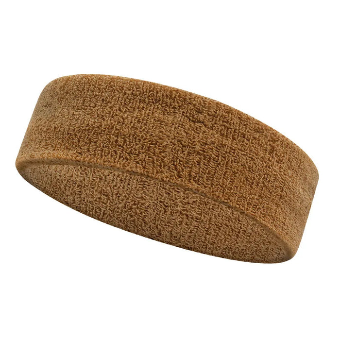 Moisture Wicking Sports Headband Terry Cloth Sweat Band For Tennis Basketball Football