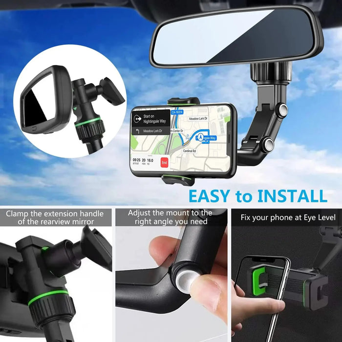 360 Degree Rotating Car Phone Holder for All Smartphones