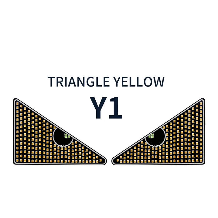 2Pcs Car Devil'S Eye Strobe Light Usb Decorative Atmosphere Lamp