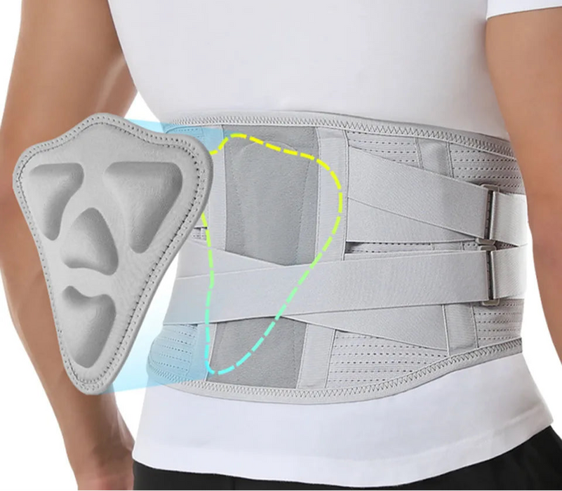 Lower Back Pain Brace With Removable Lumbar Pad Breathable Support Belt For Men & Women