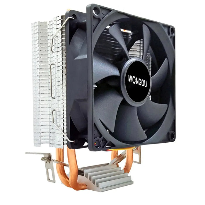 RGB Fan CPU Cooler for Intel/amd 2 Heatpipes