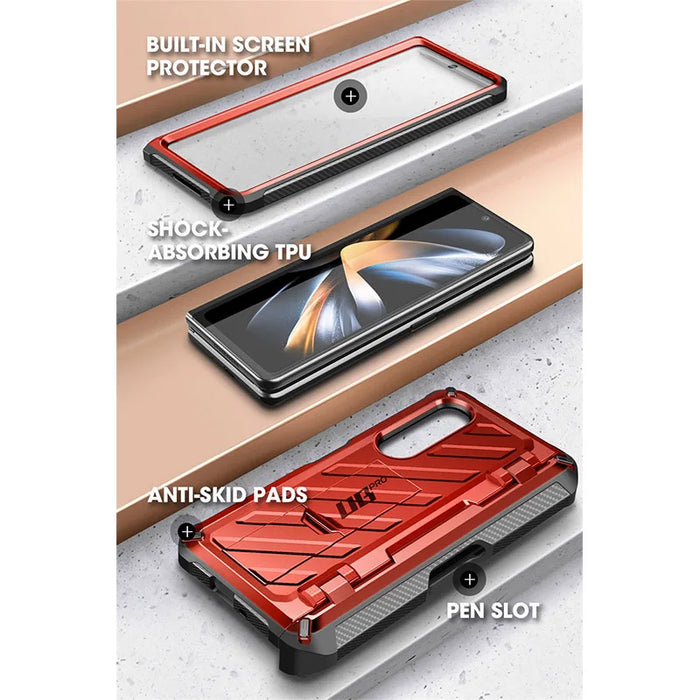 For Samsung Galaxy Z Fold 4 5G 2022 Ub Pro Full-Body Dual Layer Rugged Case With Built-In Screen Protector