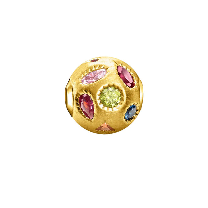 925 Sterling Silver Colourful Stone Beads European Diy Jewelry Accessory Lucky Charm For Women