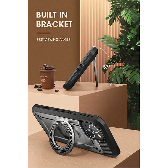 For Iphone 14 Plus 6.7 Inch 2022 Ub Pro Mag Full Body Rugged Case With Built-In Screen Protector Kickstand Belt-Clip