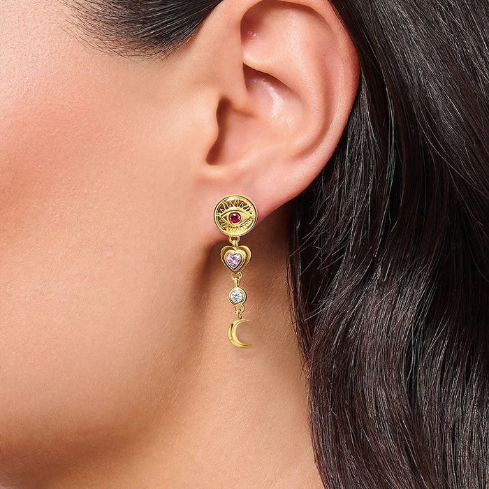 925 Sterling Silver Romantic Gift Drop Earrings Cosmic Talismans For Women