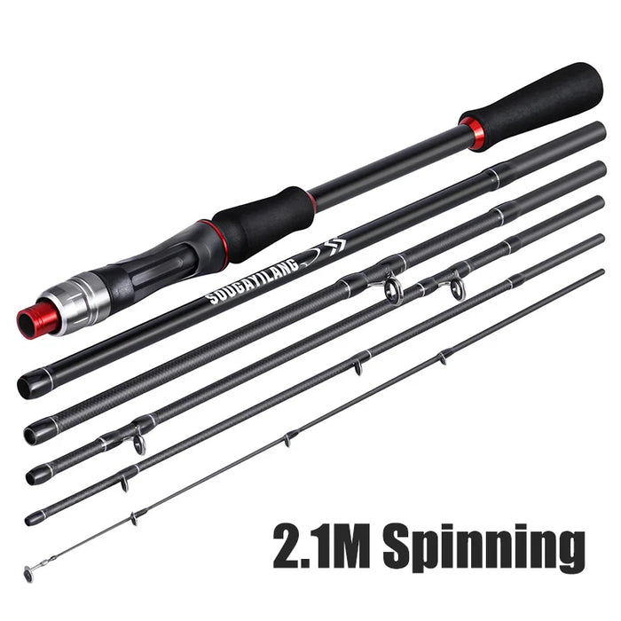 Carbon Fiber Lure Fishing Rod 1.8M / 2.1M 10 30G Bait Weight