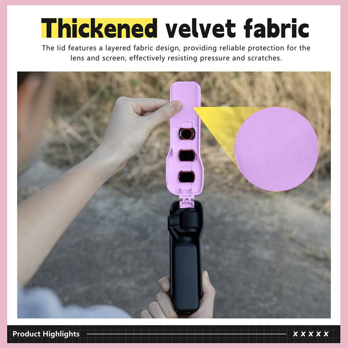 Case For Dji Osmo Pocket 3 Protective Case Camera Lens Screen Protector Anti-Fall Flip Cover Quick Release Case Camera Accessory