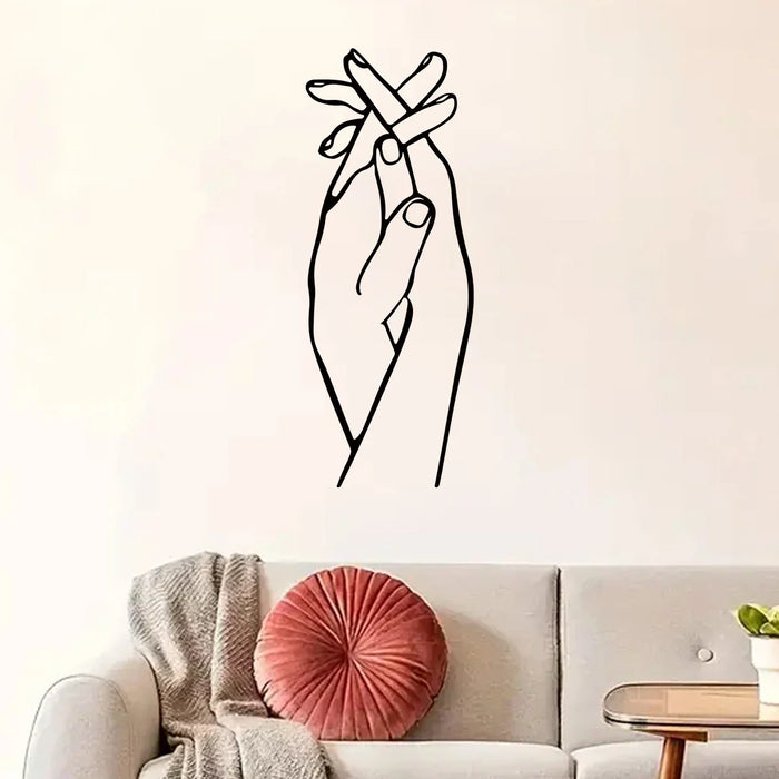 1Pc Hand Clench Wall Stickers For Couple Bedroom Decor
