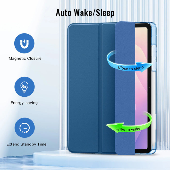 For Samsung Galaxy Tab S11 11 Inch 2025 Sm-X730 / Sm-X736B Slim Light Trifold Protective Pc Case With S Pen Holder