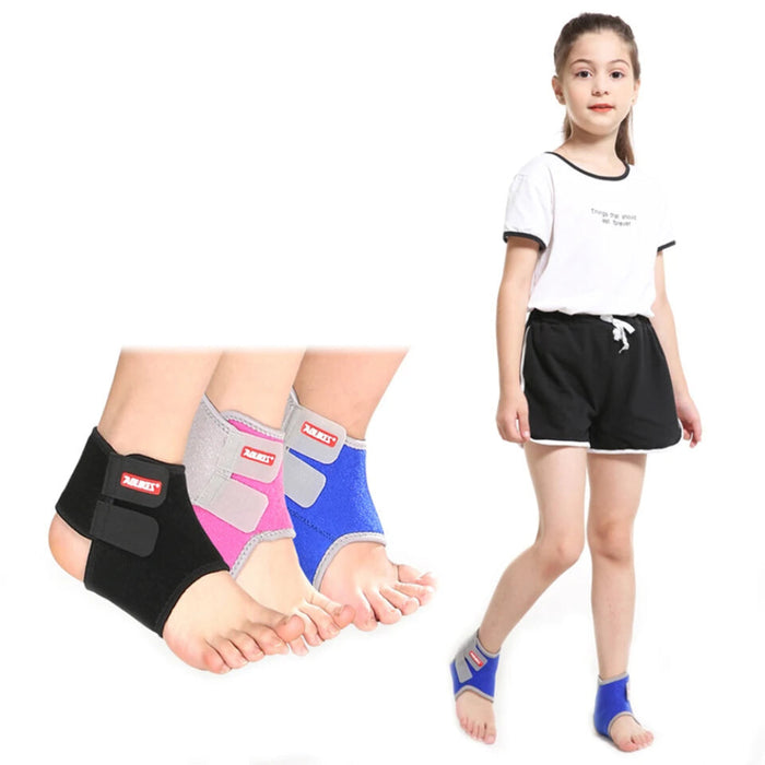 Pair of Kids Ankle Strap For Cycling Running Gym Ankle Brace Support For Children Boy / Girl Sport Protector Tobillera