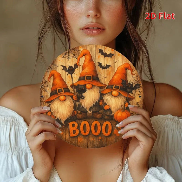 Retro Pumpkin Holiday Joy Iron Sign 2D Flat Print For Bedroom Dining Or Living Room