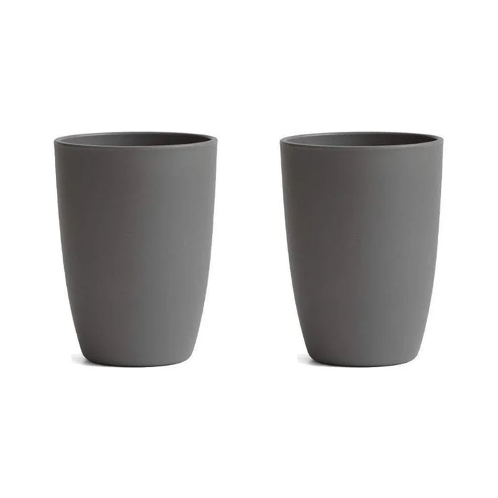 2 / 4 / 6 Piece Reusable Grey Plastic Cups Ideal For Home Kitchen Picnic Camping