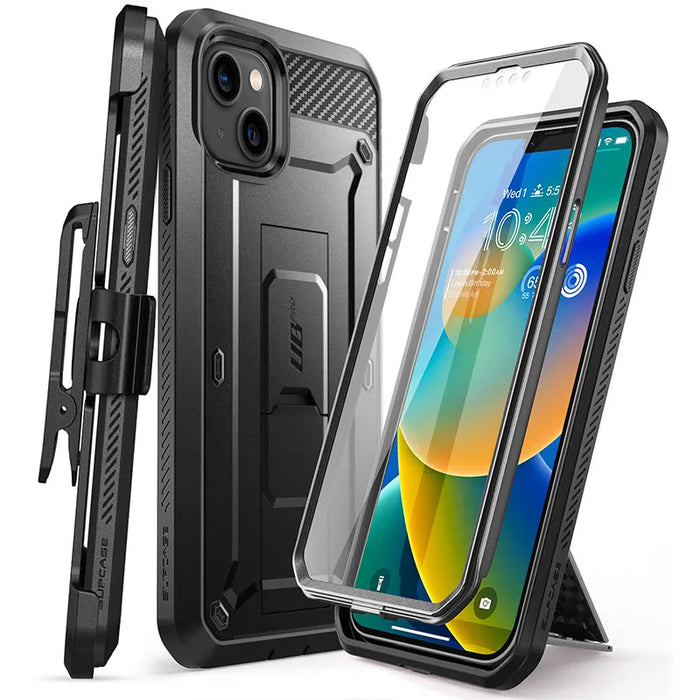 For Iphone 14 / 13 6.1 Inch Ub Pro Rugged Holster Case With Built-In Screen Protector