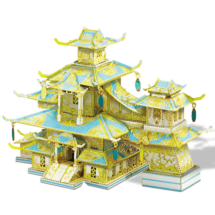 Chinese Ancient Buildings 3D Metal Puzzle Kit For Home Decor