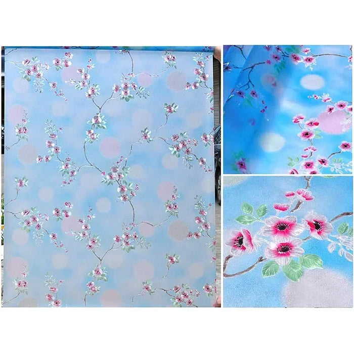 Anti-Uv Opaque Window Film - No Glue Removable Privacy Decorative Glass Sticker