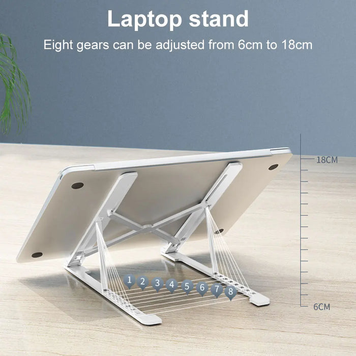 Foldable Laptop Stand 8 Angles Adjustable Computer Tablet Stand Notebook Bracket Support Base For Macbook Air Pro Accessories