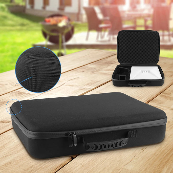 Hard Carrying Case For Starlink Mini Dish Kickstand Pipe Adapter Travel Case Shock-Absorbing Foam Storage Case For Starlink Mini