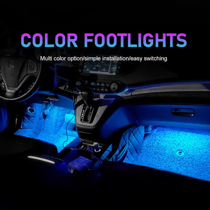 Car Neon Foot Light Usb Interior Atmosphere Lamp