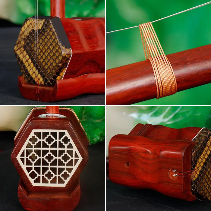 Professional 2 String Rosewood Erhu For Beginner Learning