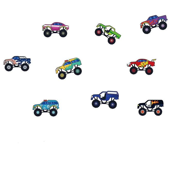 3 Piece Cartoon Car Wall Decals For Kids Room Decor