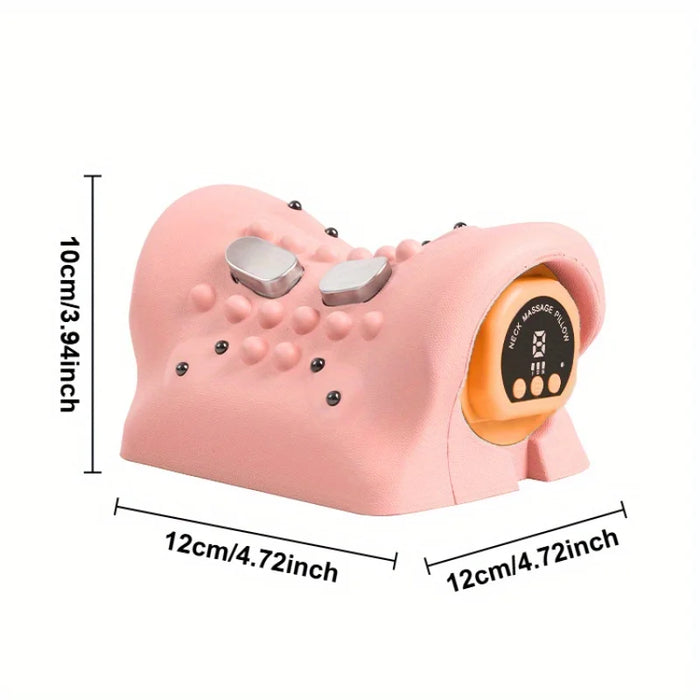Multifunctional Electric Cervical Massage Pillow Pink