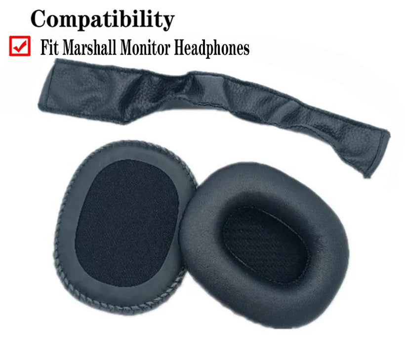 Pair of Replacement Ear Pads Or Headband For Marshall Monitor Headphones