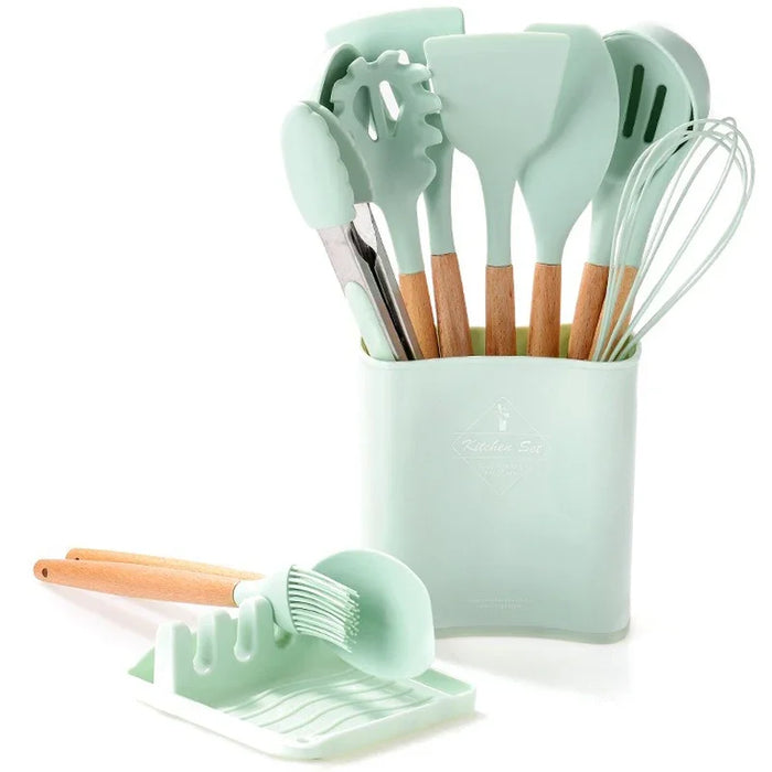13 Piece Non Stick Silicone Kitchen Utensil Set