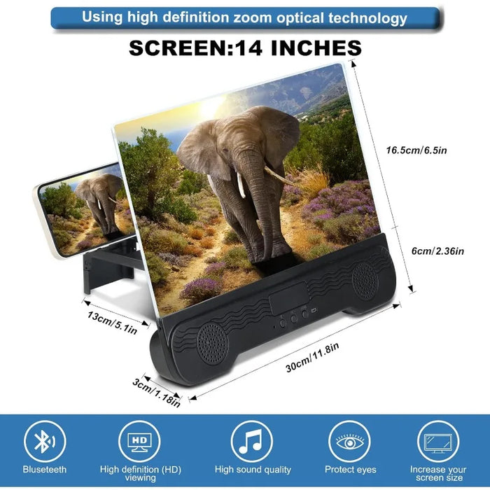 14 Inch Wireless Screen Amplifier With Speaker & Stand