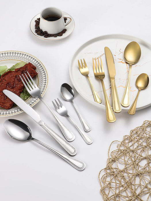 4 / 6 / 16 / 24 Piece Stainless Steel Silver Cutlery Set