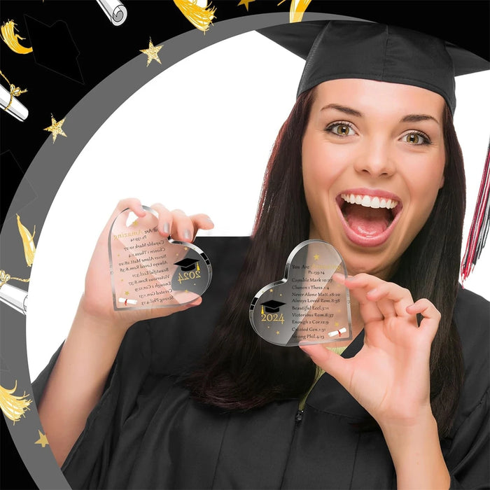 Graduation Heart Inspirational Scripture Plaque