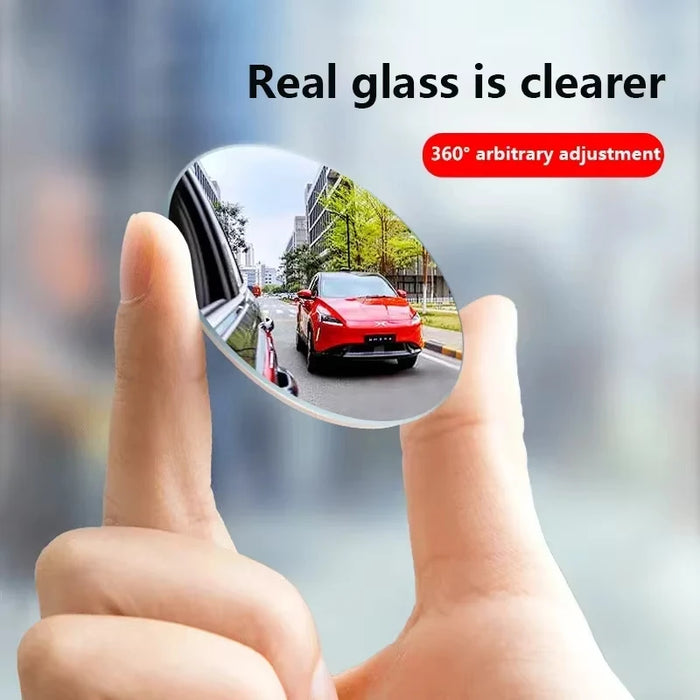 Adjustable Car Blind Spot Mirrors 2Pcs 360 Degree Rearview Convex For Parking & Reversing